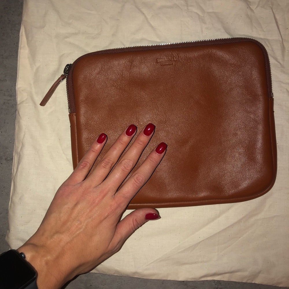 Shinola Leather iPad Holder NWT